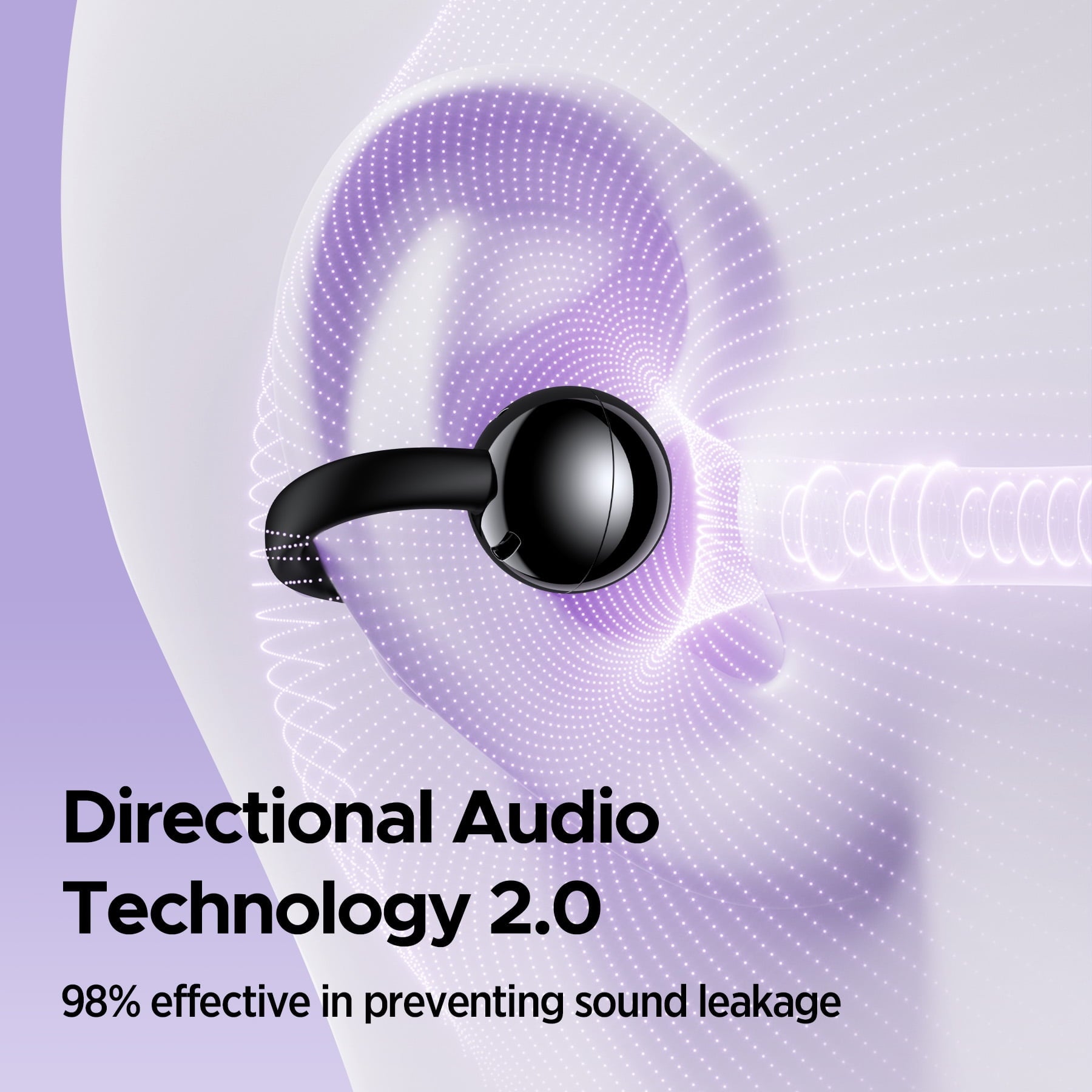 STA Open Ear Clip-On Earbuds, LCD Touch Screen,Bluetooth 5.4 Sports Earphones,ENC Call Noise Cancelling Earphones with Mic,Ear Clip Earbuds,Bass Boost,IPX7 Waterproof,60H Playtime,Lightweight