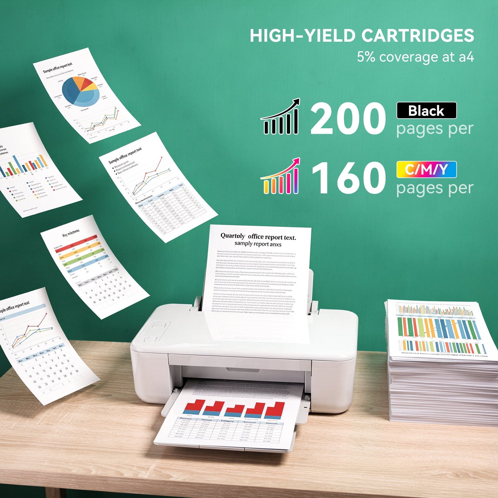 68 Ink Cartridges for HP 68 Ink Cartridges Black and Tri-Color for HP 68 Ink Compatible for HP Printer Ink （2-Pack ）