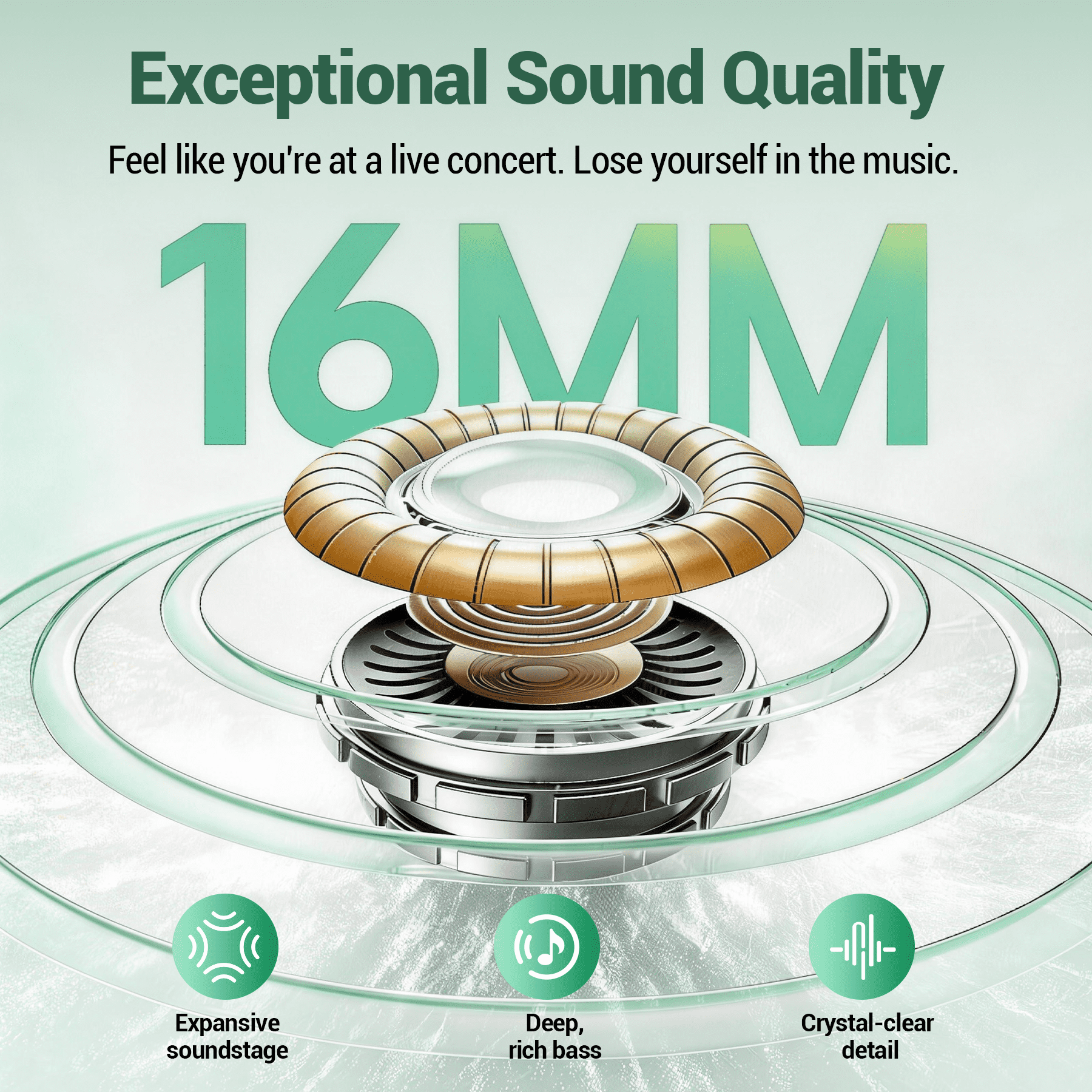 VEAT00L Active Noise Cancelling Wireless Ear Buds, 96Hrs Bluetooth Headphones IP7 Waterproof for Sport, Running Wireless Earphones with ENC, Deep Bass Over Ear bud with Earhooks for /Workout/Gym